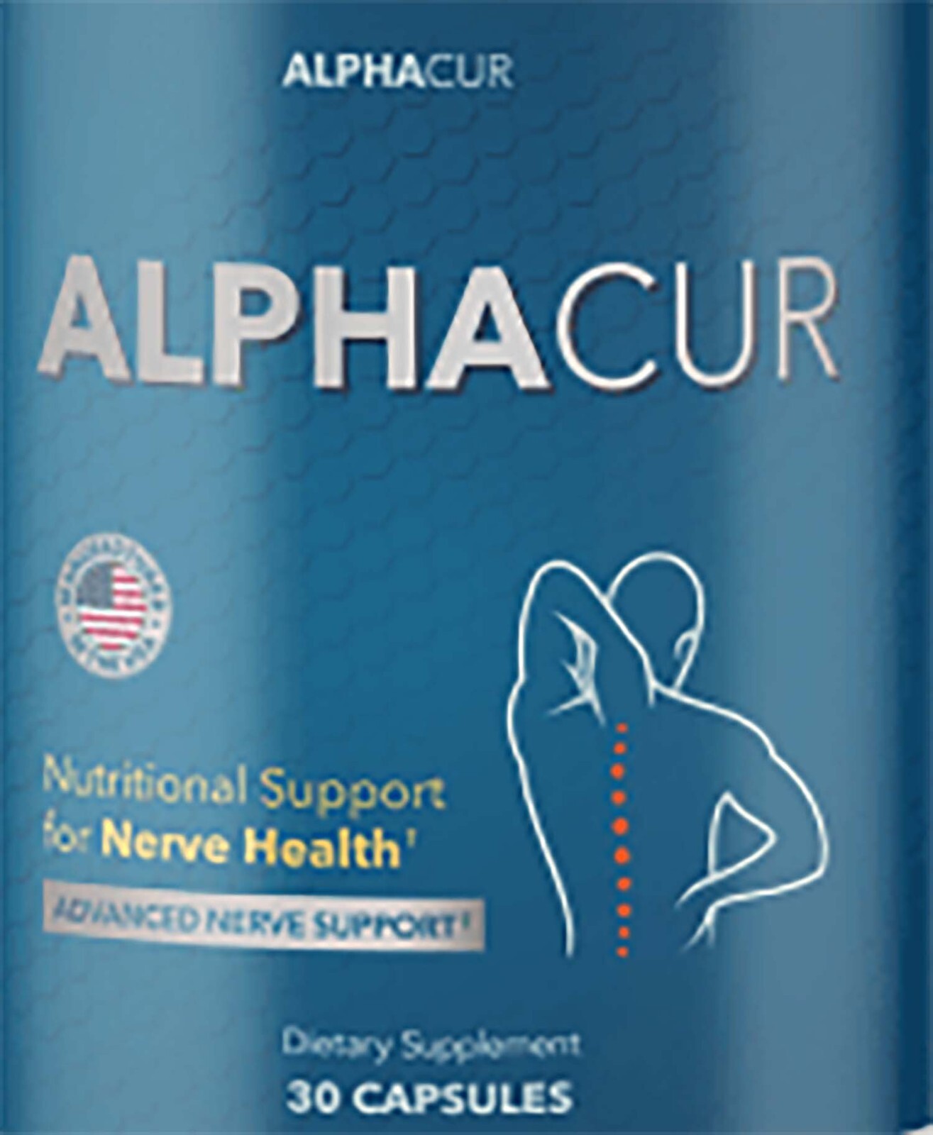 AlphaCur Nerve Health Support Dietary Supplement 30 Capsules Alpha Cure