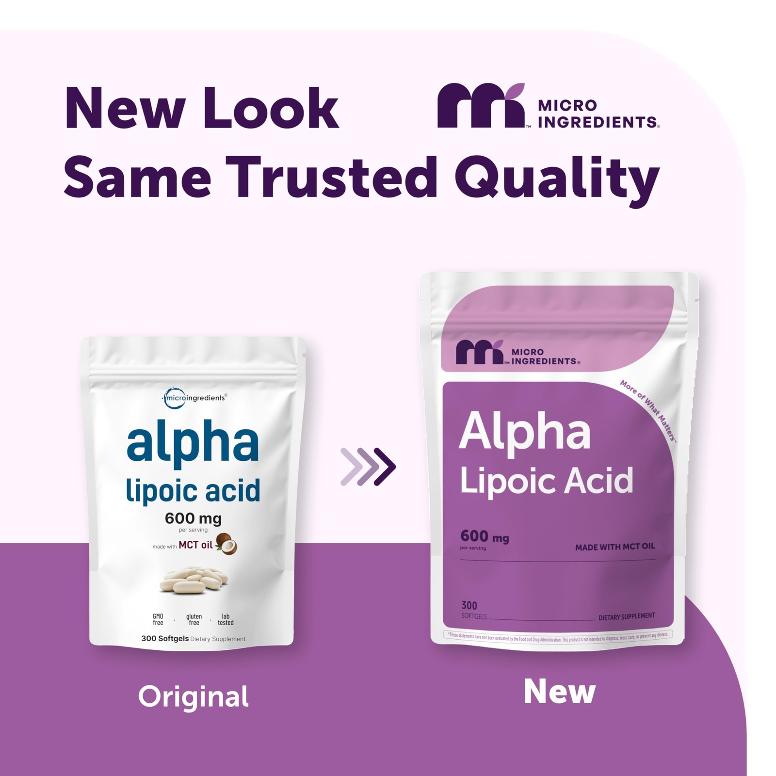 Micro Ingredients Alpha Lipoic Acid 600mg Per Serving, 300 Count (Pack of 1)