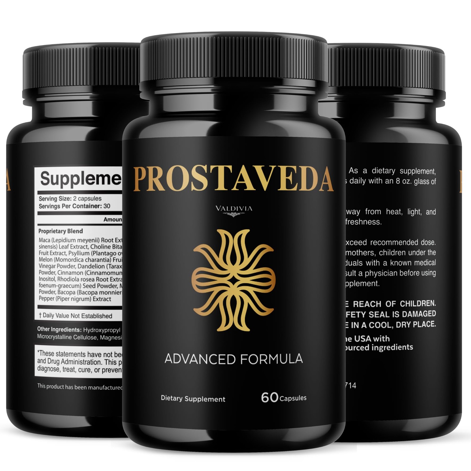 Valdivia (5 Pack) Prostaveda Capsules 300 Capsules 5 Pack Daily Made in USA