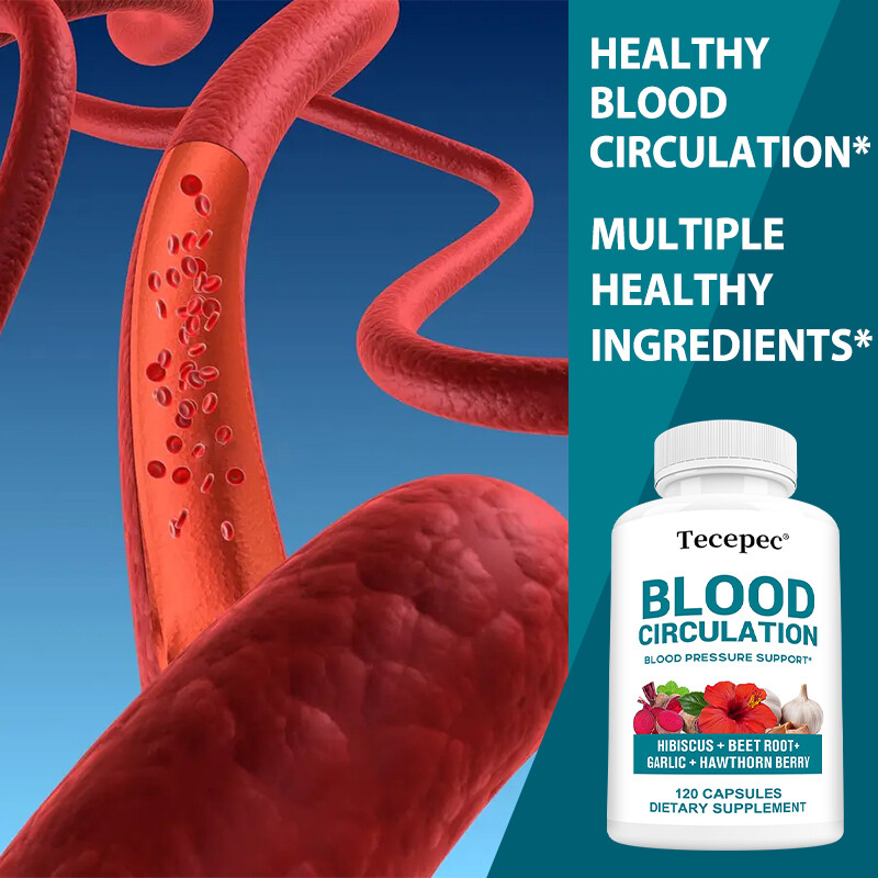 Blood Circulation Supplement – Blood Pressure Support, Heart Health Capsules