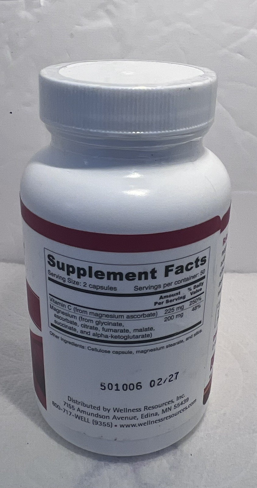 Wellness Resources RelaxMag Stress Relief And Sleep Aid Formula 100capsules