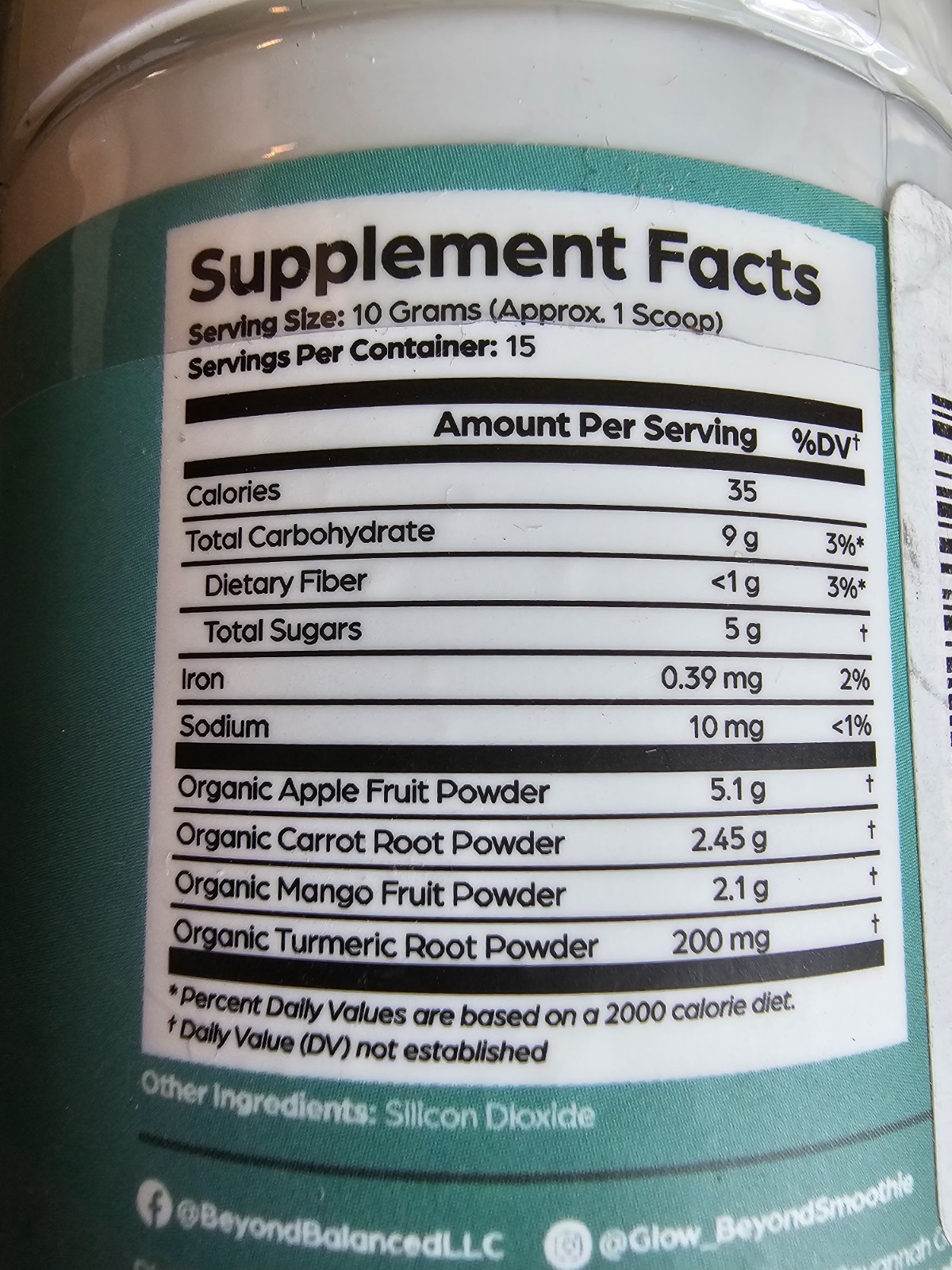 Beyond Balanced (Glow Beyond) Powder Mix Dried Fruits And Vegetables (5.29 oz)