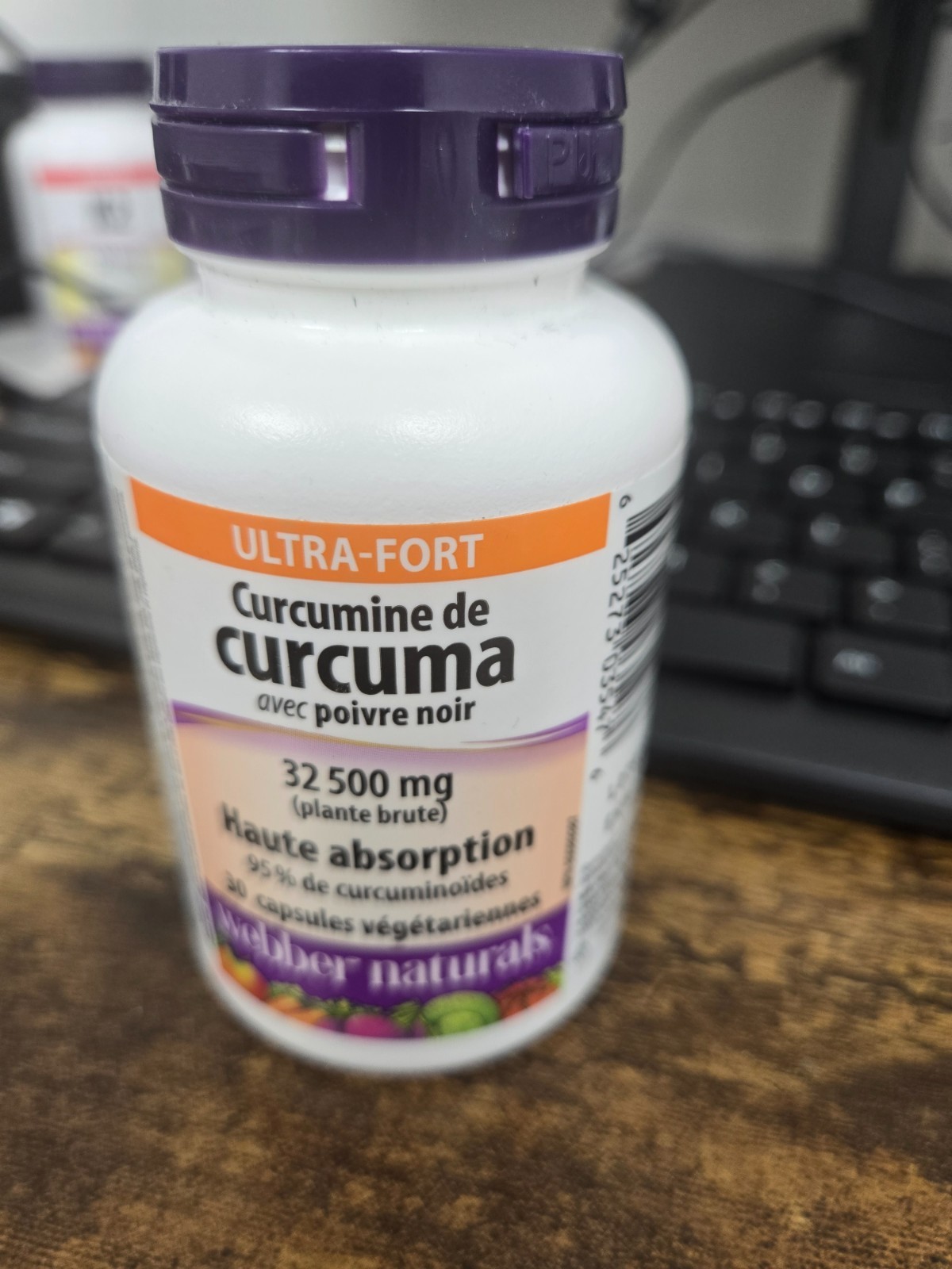 Webber Naturals Turmeric Curcumin & Pepper 32,500 mg Strength 30 Caps Exp: 29 GP