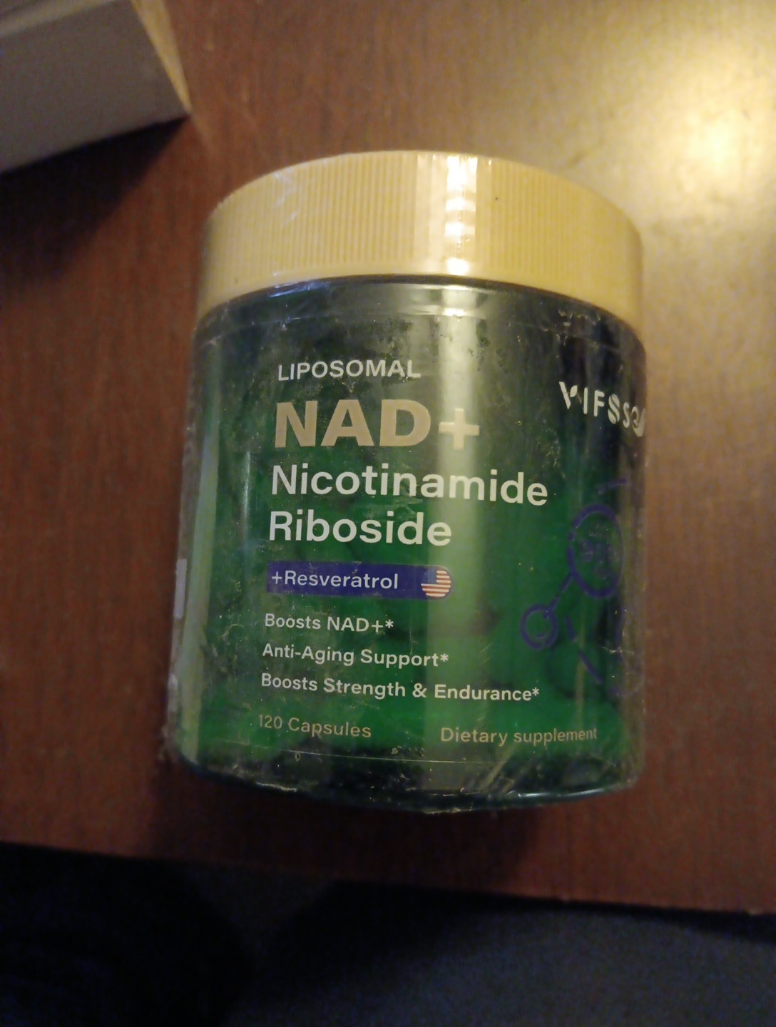 VEV NAD+ Supplement Liposomal NAD Resveratrol with Collagen CoQ10 Quercetin 120c