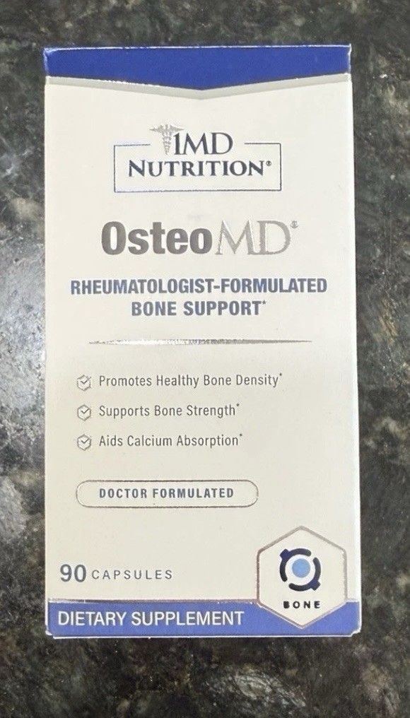 1MD Nutrition OsteoMD Bone Support Doctor Formulated Supplement 90 Caps 11/2027