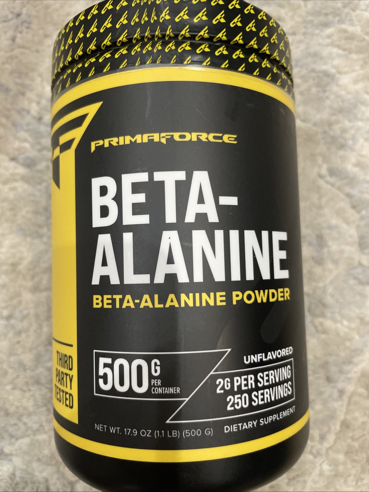 PrimaForce Beta Alanine Powder, Unflavored, 1500 Grams Sealed