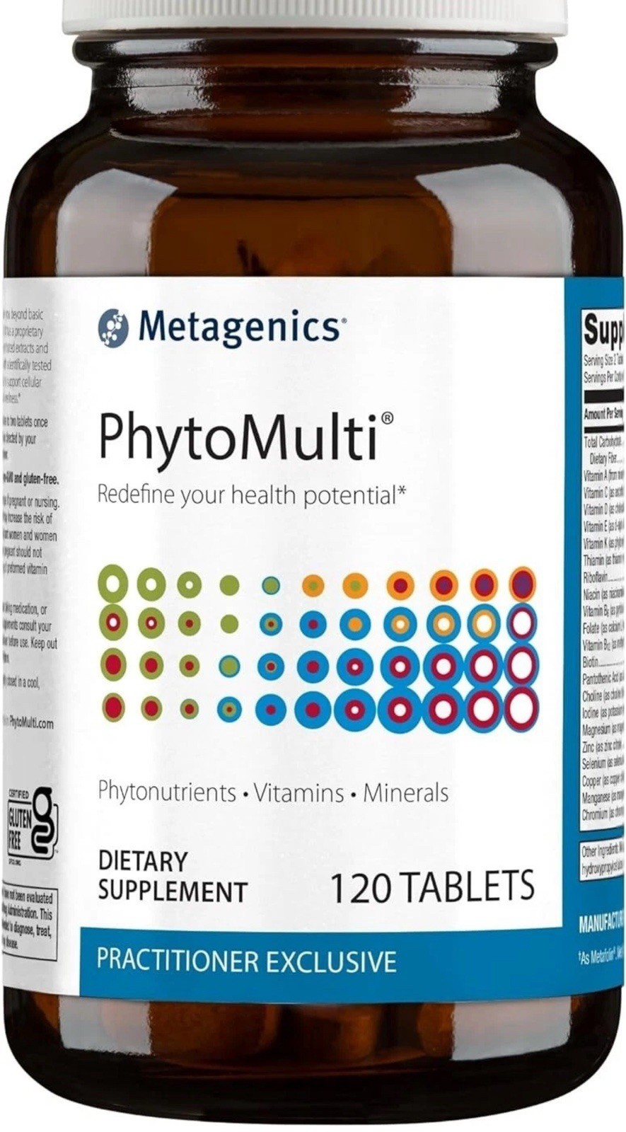 Metagenics PhytoMulti Multivitamin Without Iron – 120 Tablets