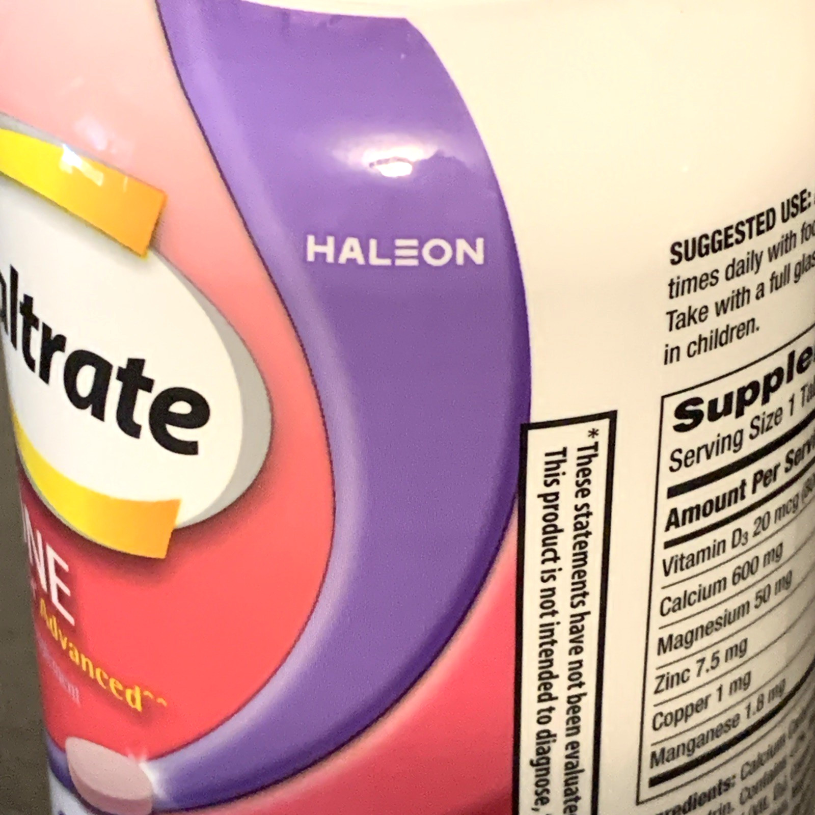 Caltrate Calcium 600+D3 Plus Minerals 320 Tablets Exp 12/27