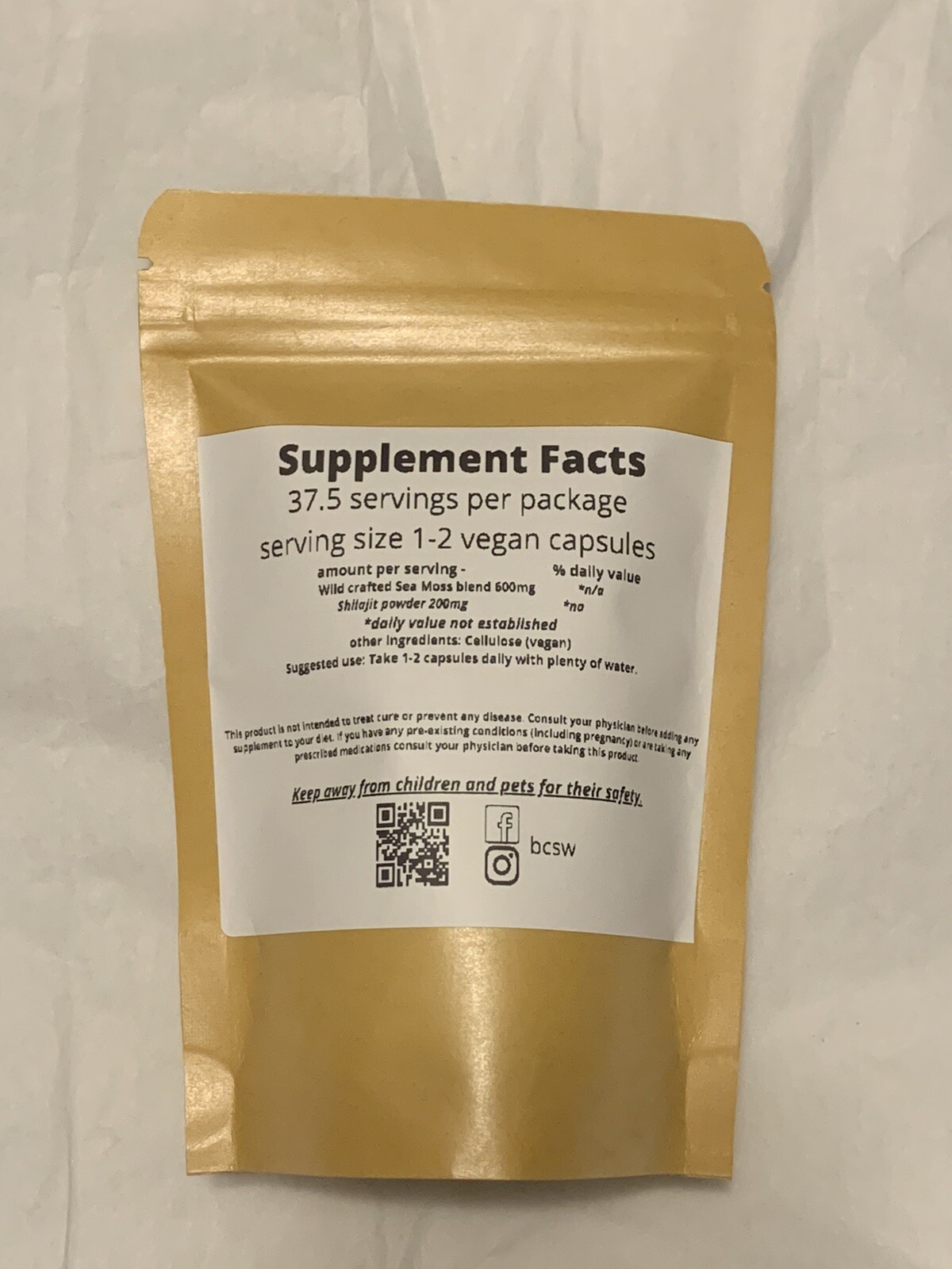 Sea Moss & Fulvic Acid Capsules -2000mg fresh made