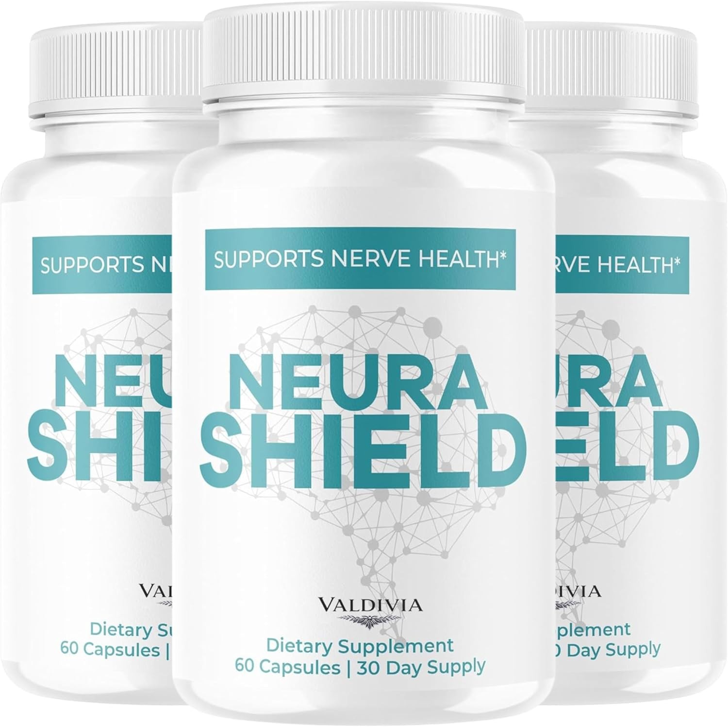 Valdivia NeuraShield 180 Capsules 3 Pack Nerve Support Supplement Made in USA