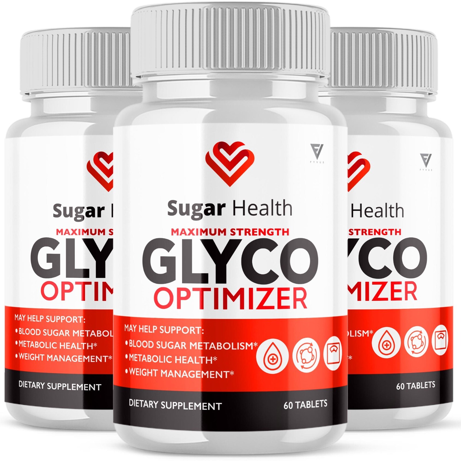 (3 Pack) Sugar Health Glyco Optimizer For Max Healthy Blood Sugar (180 Capsules)