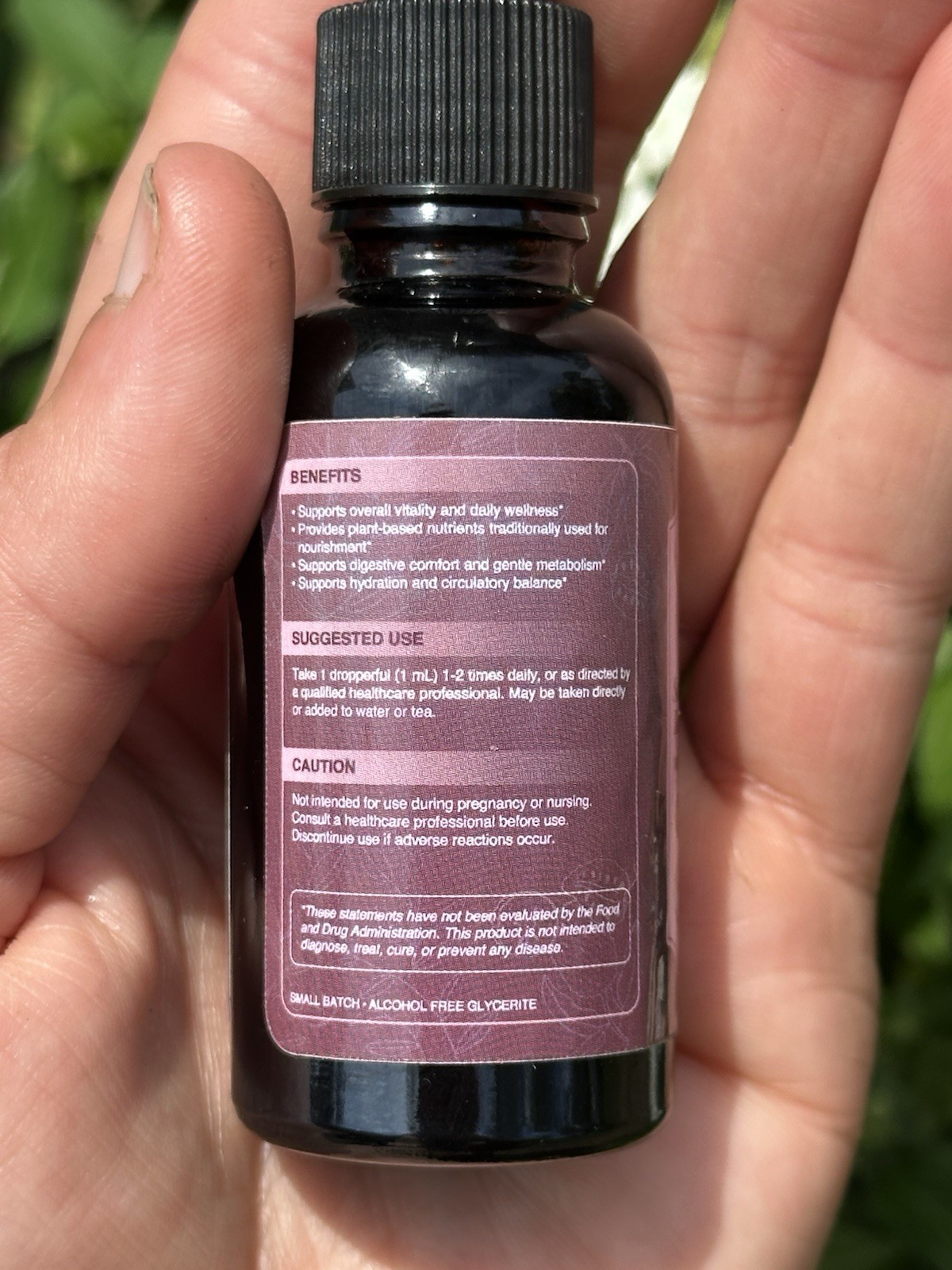 Root & Soil Apothecary Soursop Moringa Hibiscus Ginger Lemongrass Tonic 1 fl oz