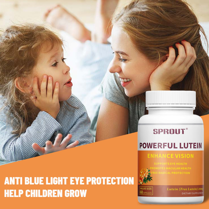 SPROUT Powerful Lutein 20 mg 60 Capsules Supports Eye Health