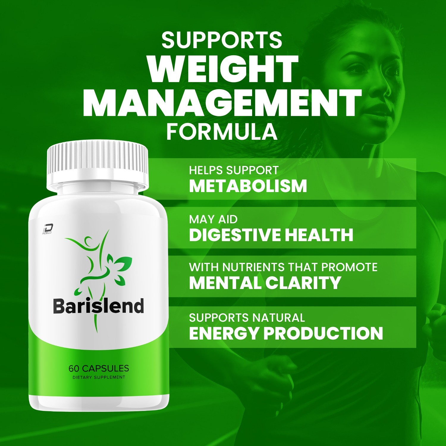 (3 Pack) Barislend Capsules – Bari-Slend Pills Natural Blend Advanced Formula