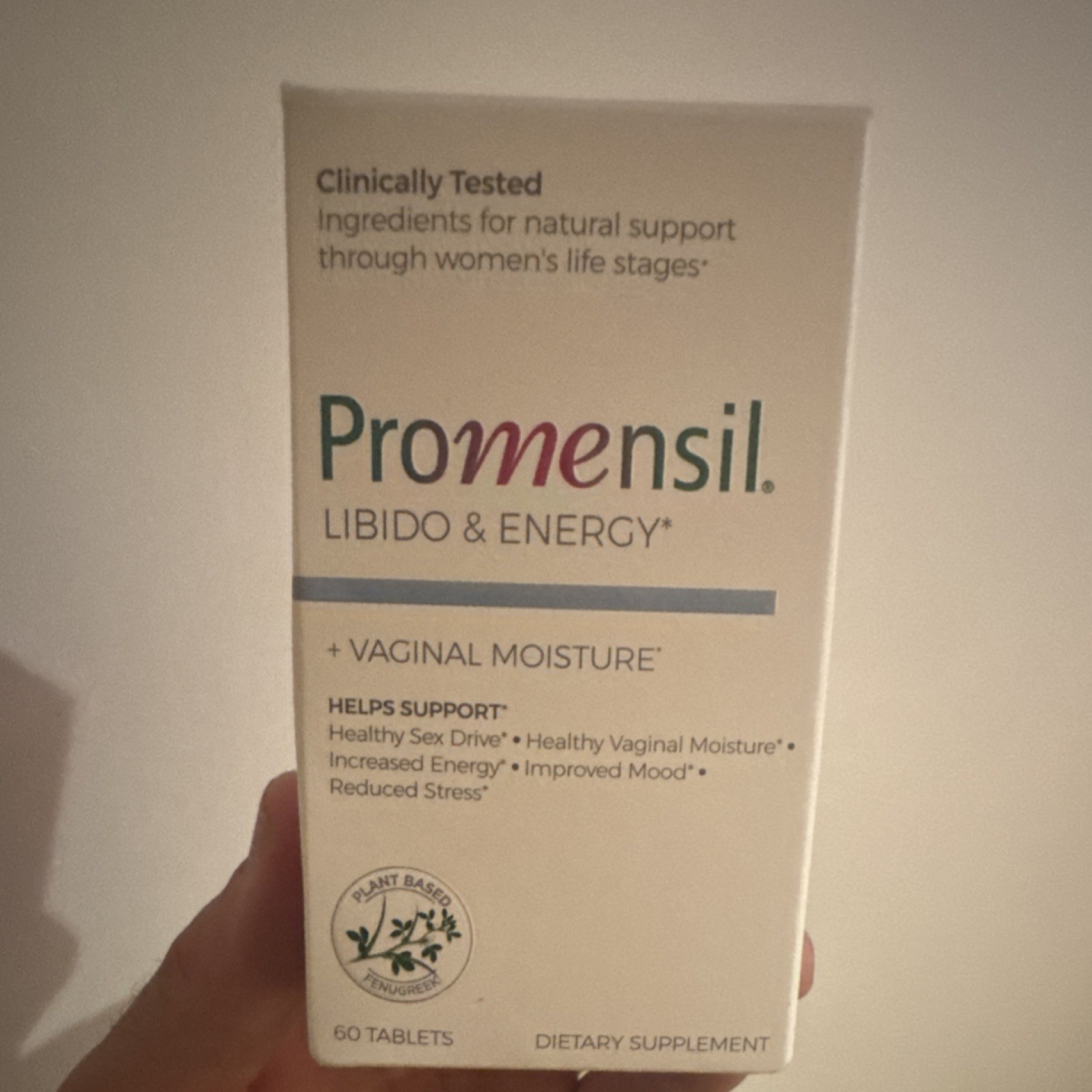 Promensil Libido Energy Vaginal Moisture Plant Based 60 Tablets 60306 Exp 05/27