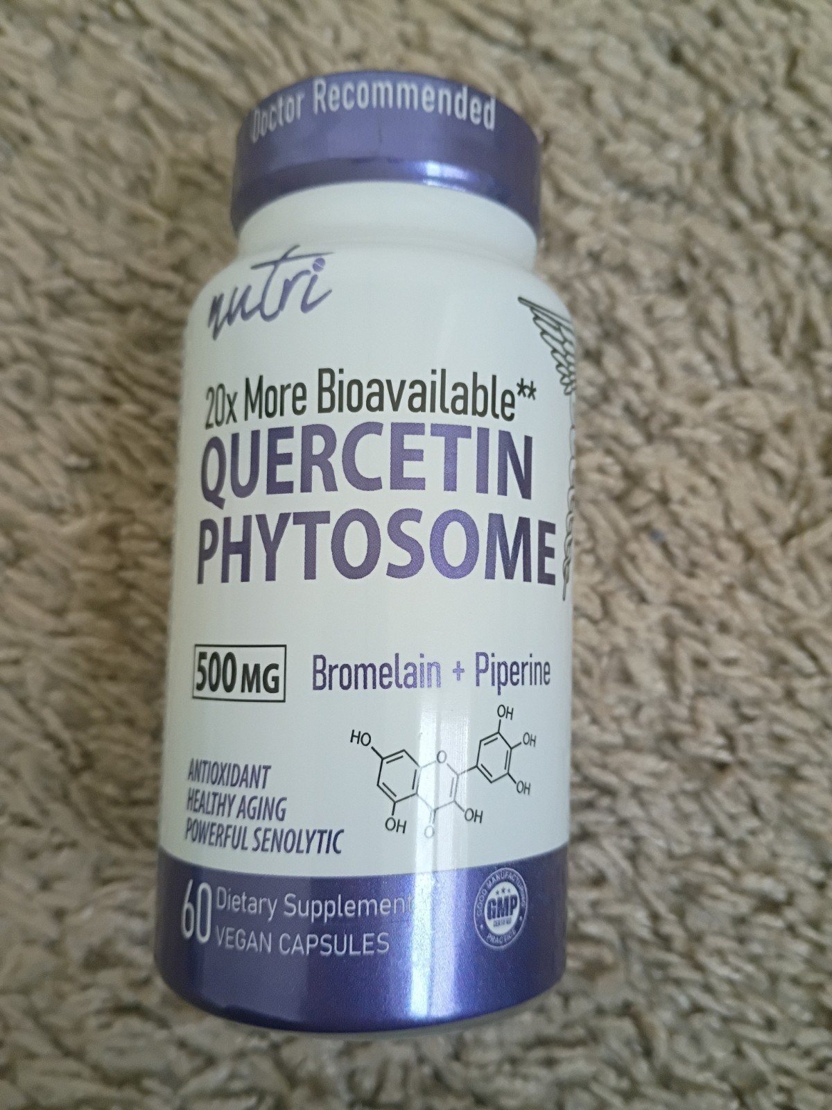 Nutri Nature’s Fusions Quercetin Phytosome Dietary 500 mg 60 Caps