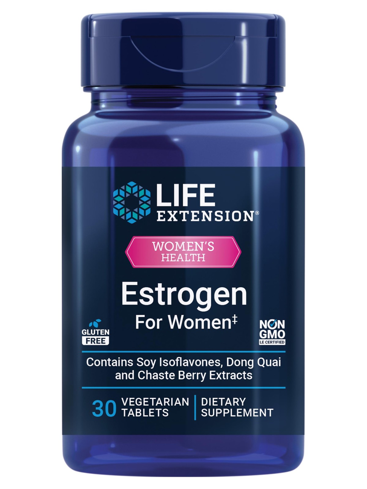 Life Extension Estrogen for Women, Helps Relieve 30 Count (Pack of 1), Tan