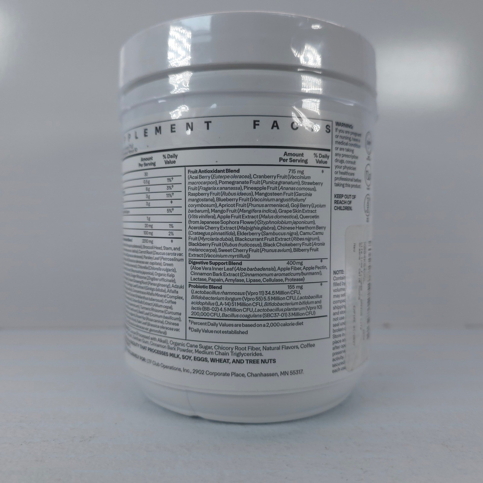 LTH Life GREENS Cafe Mocha Vegan Superfood Powder 11.75oz Exp 01/2027