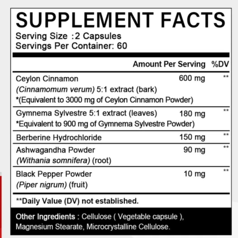 Ceylon Cinnamon, 3000 Mg (per Serving), 30 To 120 Quick-release Capsules