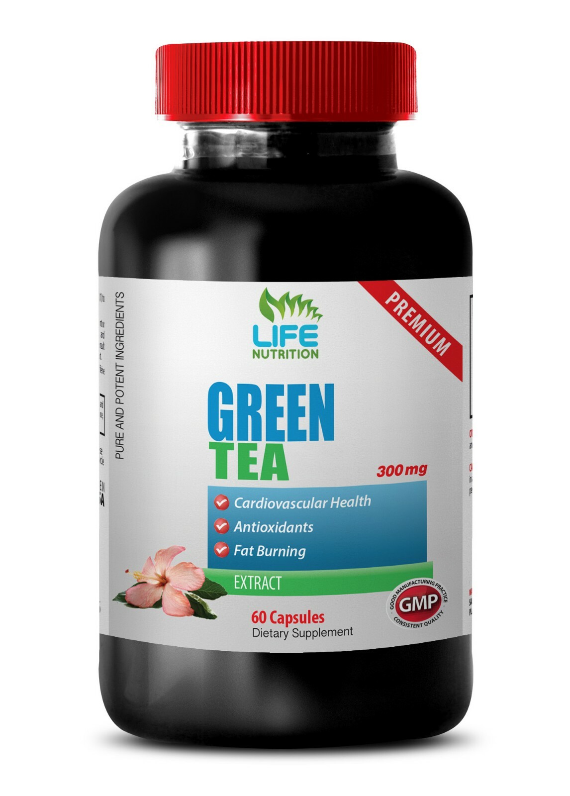 green tea capsules – GREEN TEA EXTRACT 300mg – skin health supplement 1 Bottle
