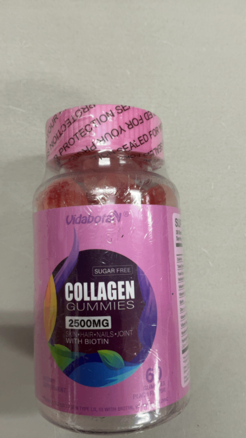 VIDABOTAN Collagen Gummies 2500mg with Biotin 60ct