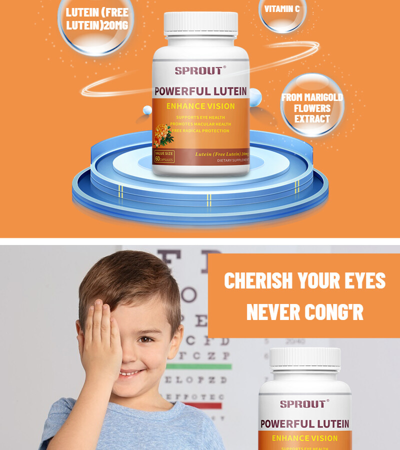 SPROUT Powerful Lutein 20 mg 60 Capsules Supports Eye Health