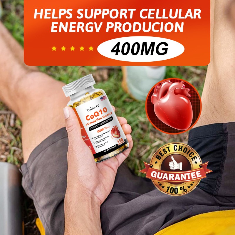 Coq10 350mg 120softgels,Vegetarian Caps,Non-Gmo (Coenzyme Q10),Heart Support