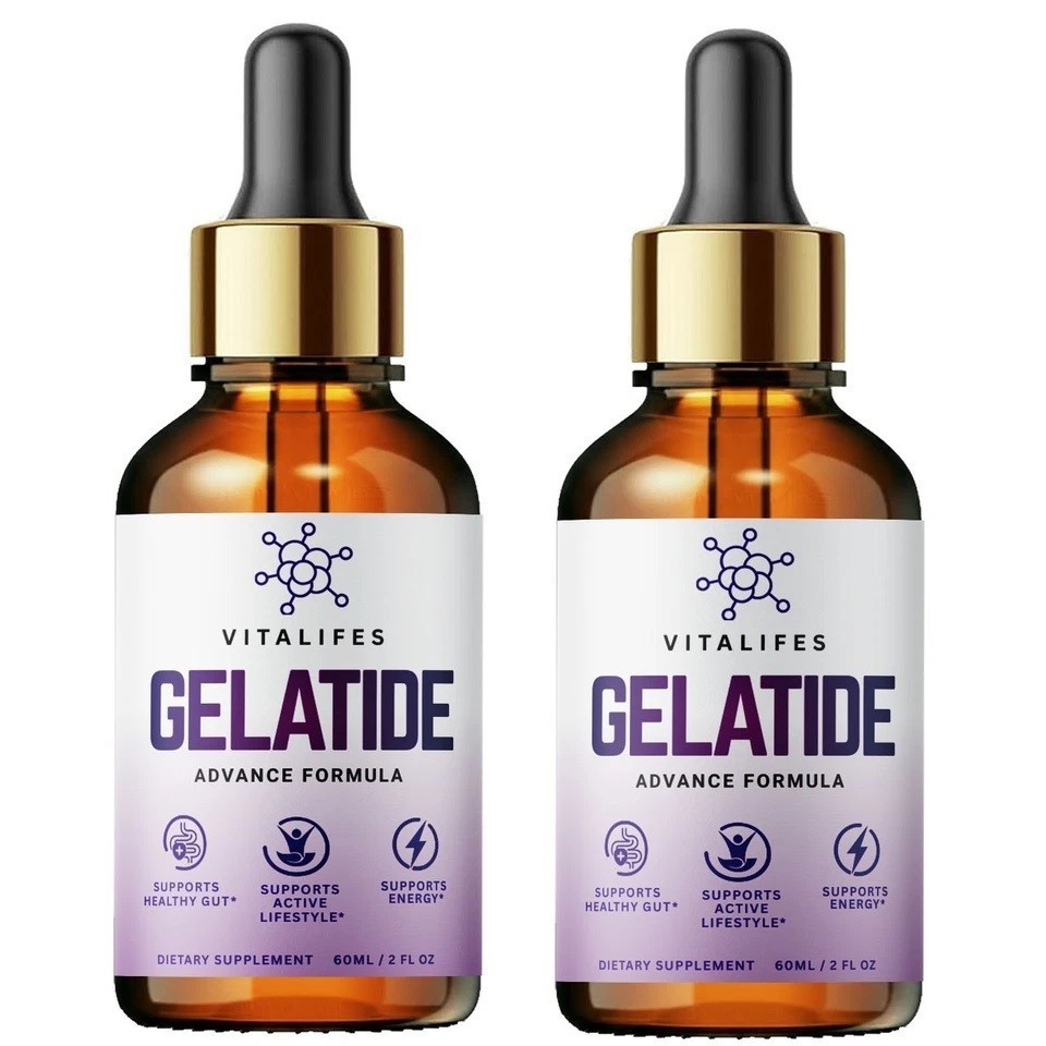 2 Pack – Gelatide Drops Official Weight Fat Loss Formula, Advanced Metabolism