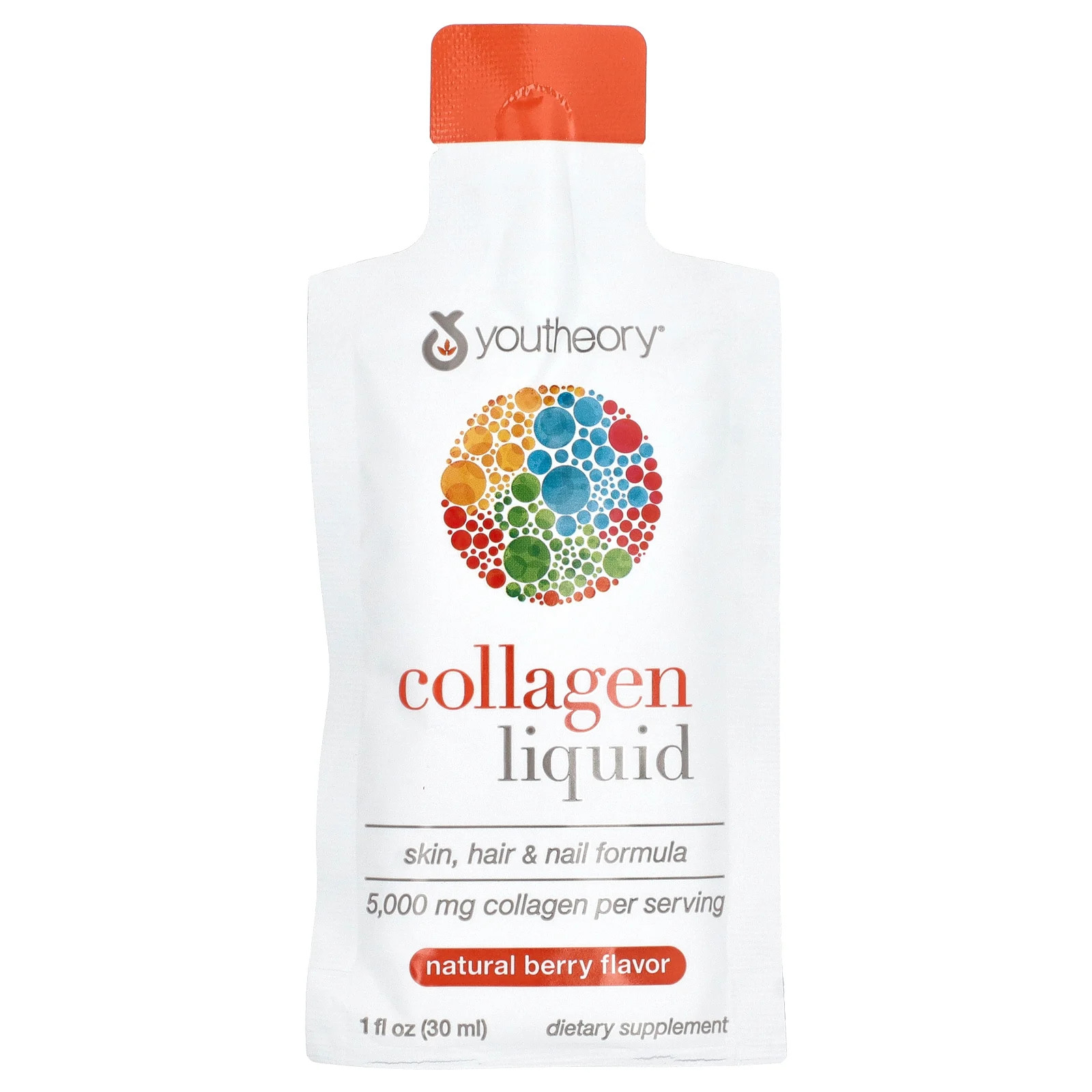 Liquid Collagen, Natural Berry, 12 Liquid Tubes, 1 fl oz (30 ml) Each