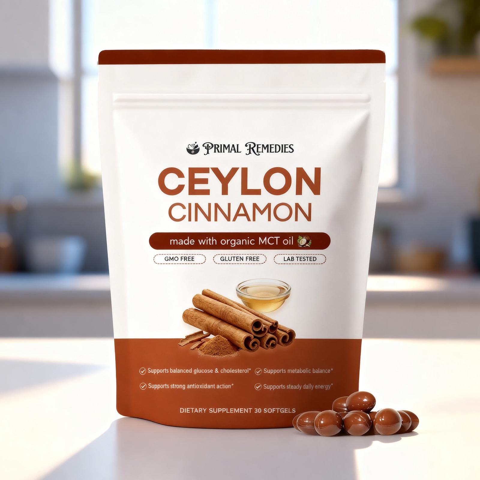 Ceylon Cinnamon Soft Gels 7200Mg Equivalent, (2 PACK) Ceylon Cinnamon Softgels