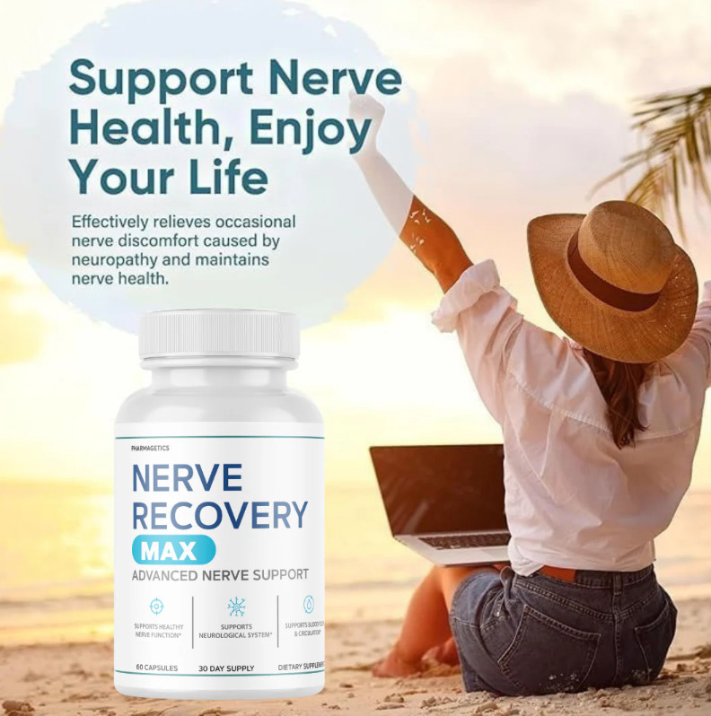 3 Bottles Pharmagetics Nerve Recovery Max Nerve Support -3x60Caps, Exp. 04/2028