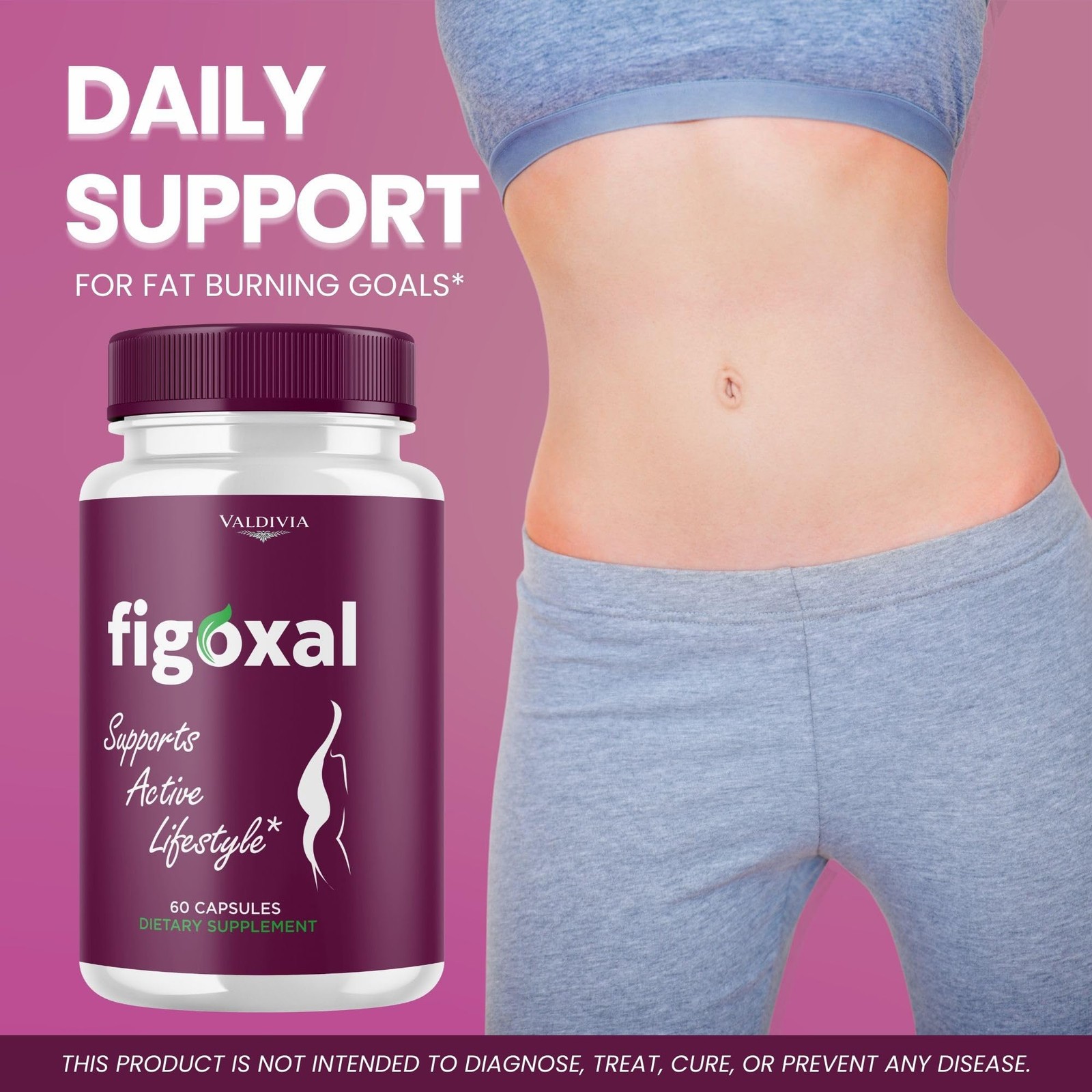 Figoxal Digestive Health Balance Supplement Capsules Gut Support 5 Pack 300Ct
