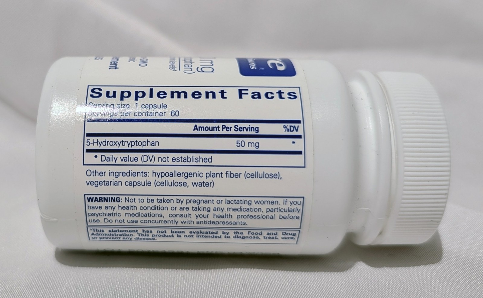 Pure Encapsulations 5-HTP 50mg – 60 Capsules – EXP 03/2028 – NEW