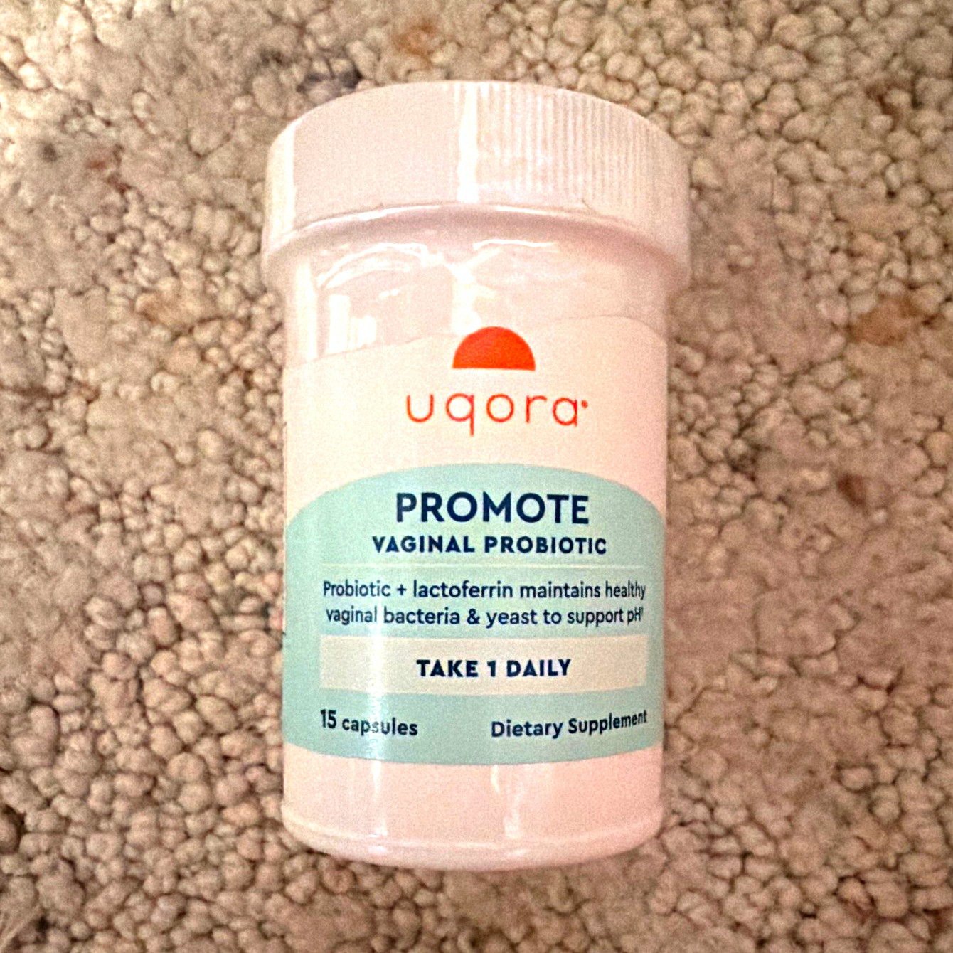 Uqora Promote Vaginal Probiotic 50mg Women’s Health 15 Capsules Exp 04/2027