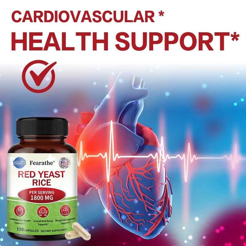 Red Yeast Rice 1800Mg – Heart, Cardiovascular Health, Improved Blood Circulation