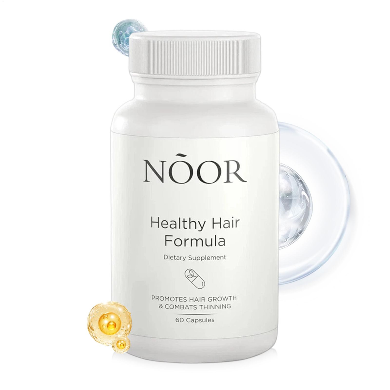 NOOR Healthy Hair Formula – NOOR Hair Growth Support Capsules – 60Caps