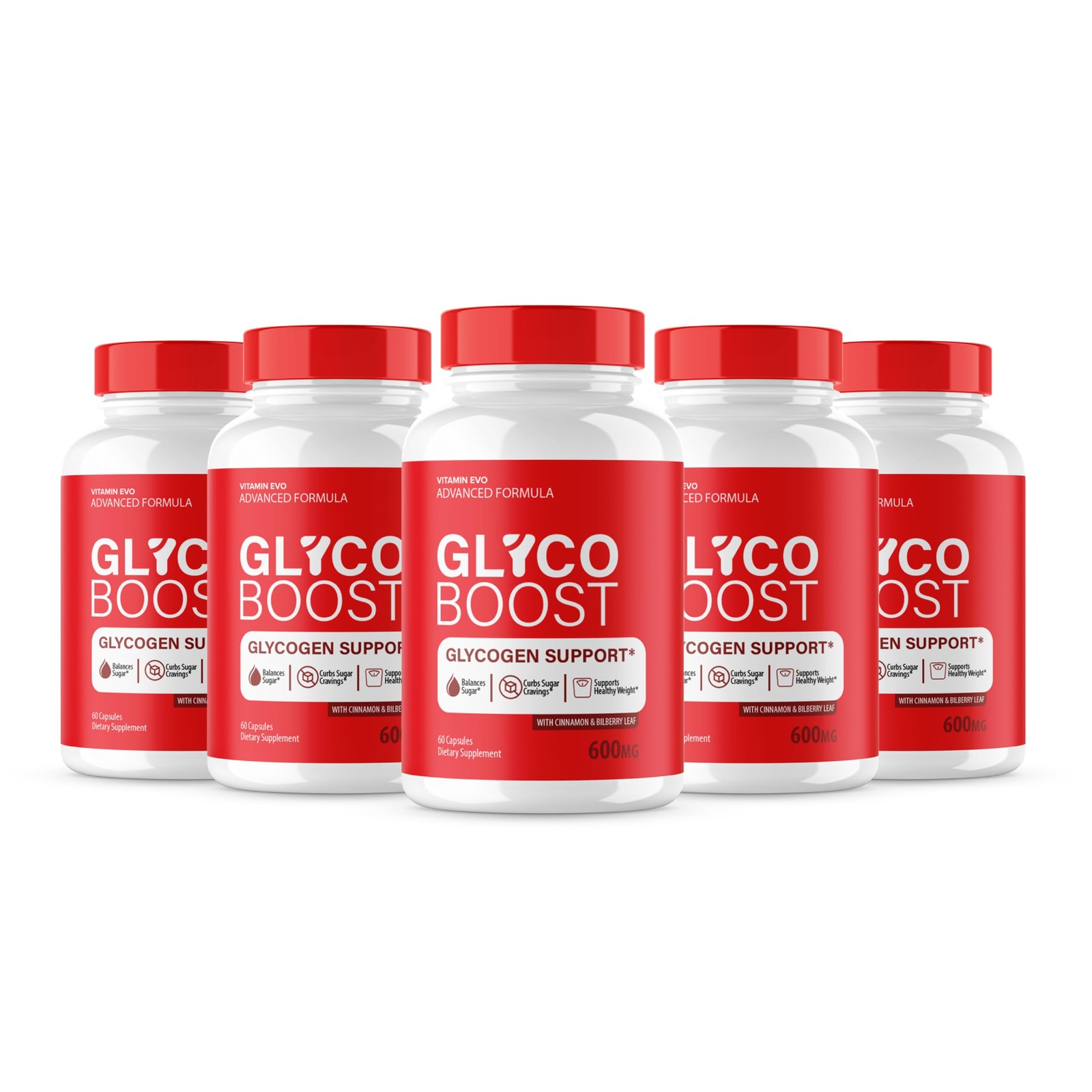 (5 Pack) Glyco Boost Glycoboost Maximum Glyco Optimizer Strength Glycogen Pills,