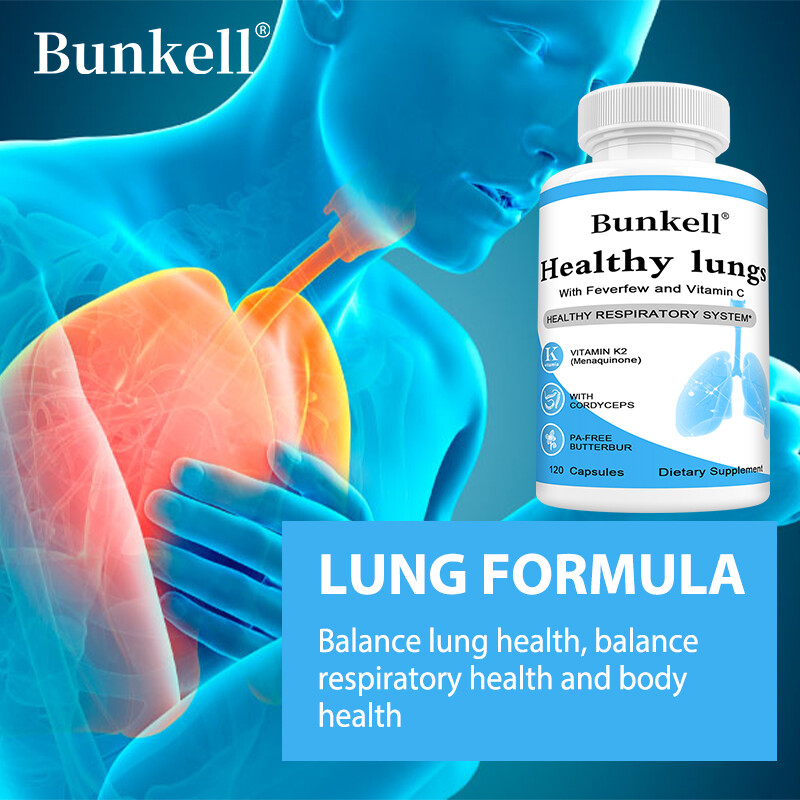 Cleanse Detox Support Clear Lungs Supplement 120 Caps Balance Respiratory Health