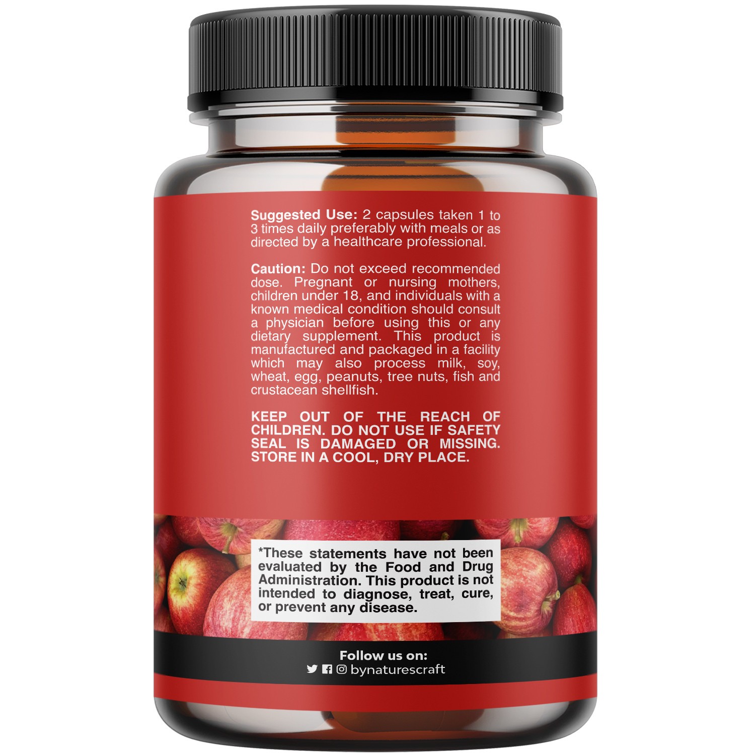 Cleansing Apple Cider Vinegar Capsules – Detox Pills for Gut and Digestion 180ct