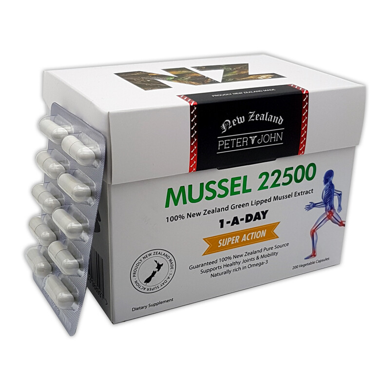 Peter&John New Zealand Green Lipped Mussel 22500 200capsule Joint support