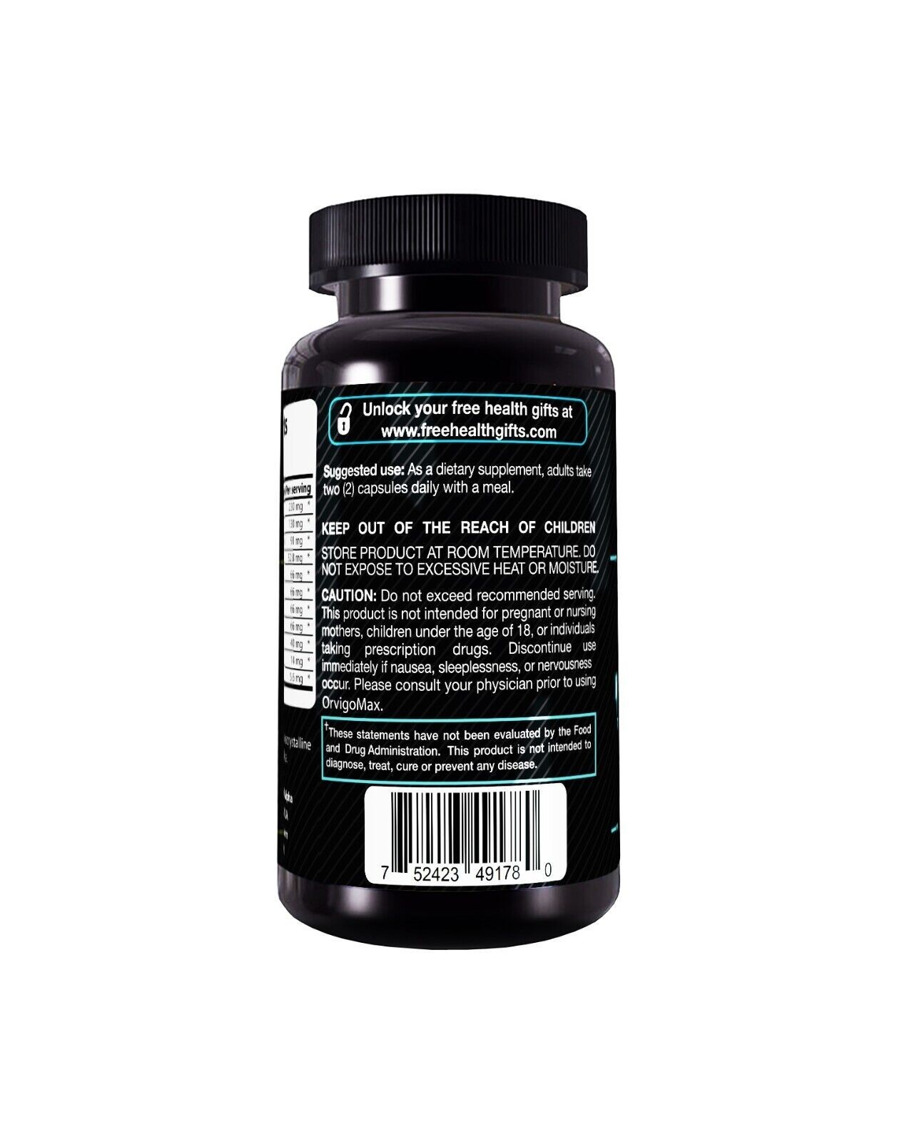 Alpha OrvigoMax Male Performance Supplement Natural Aphrodisiac 60 Capsules
