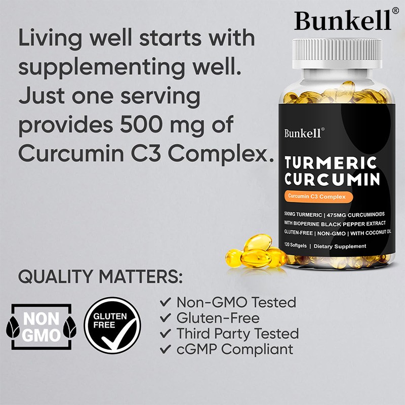 Turmeric Curcumin Joint Comfort Supplement with Black Pepper