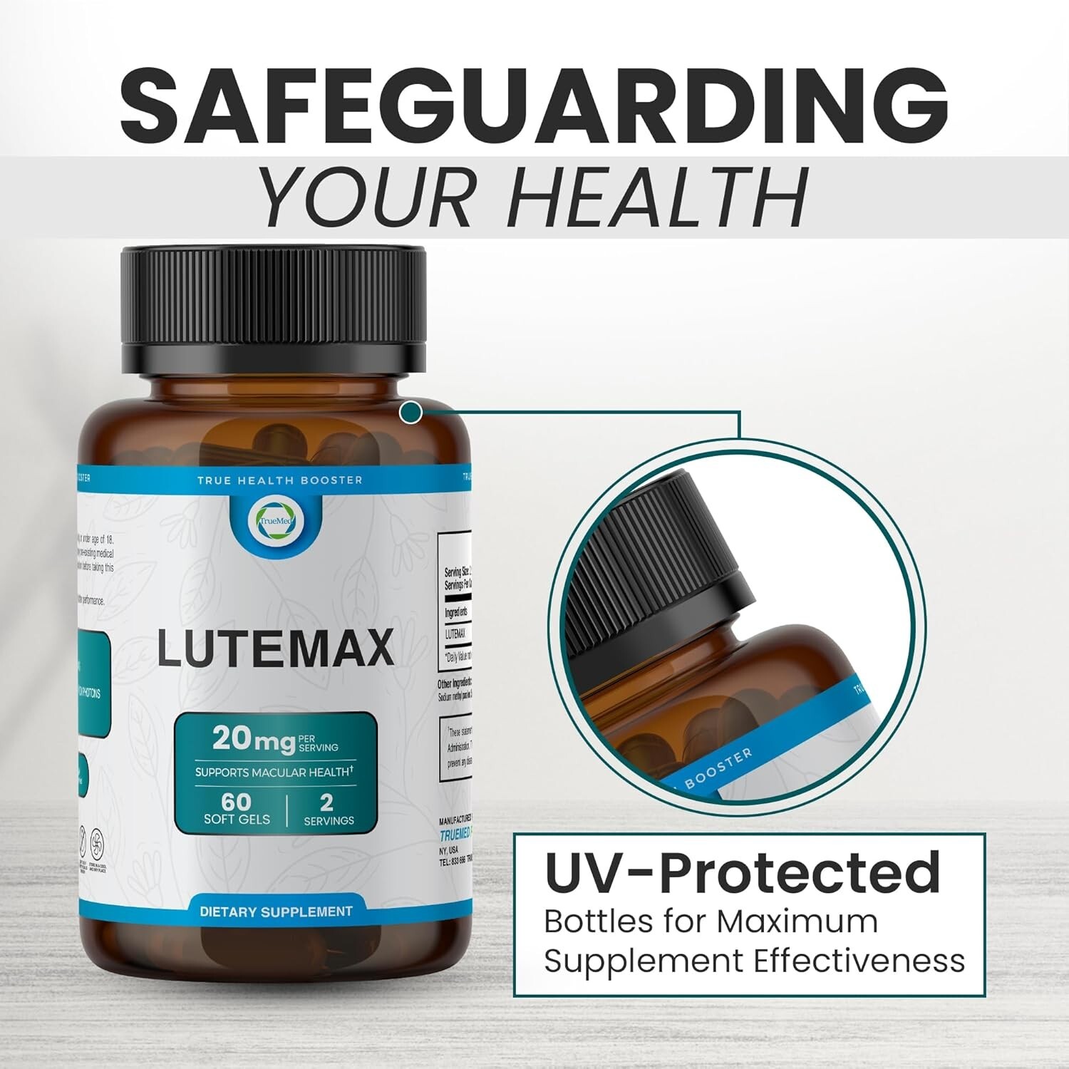 Lutemax 20mg Supplement Supports Macular Health Vision Clarity 60 Softgels