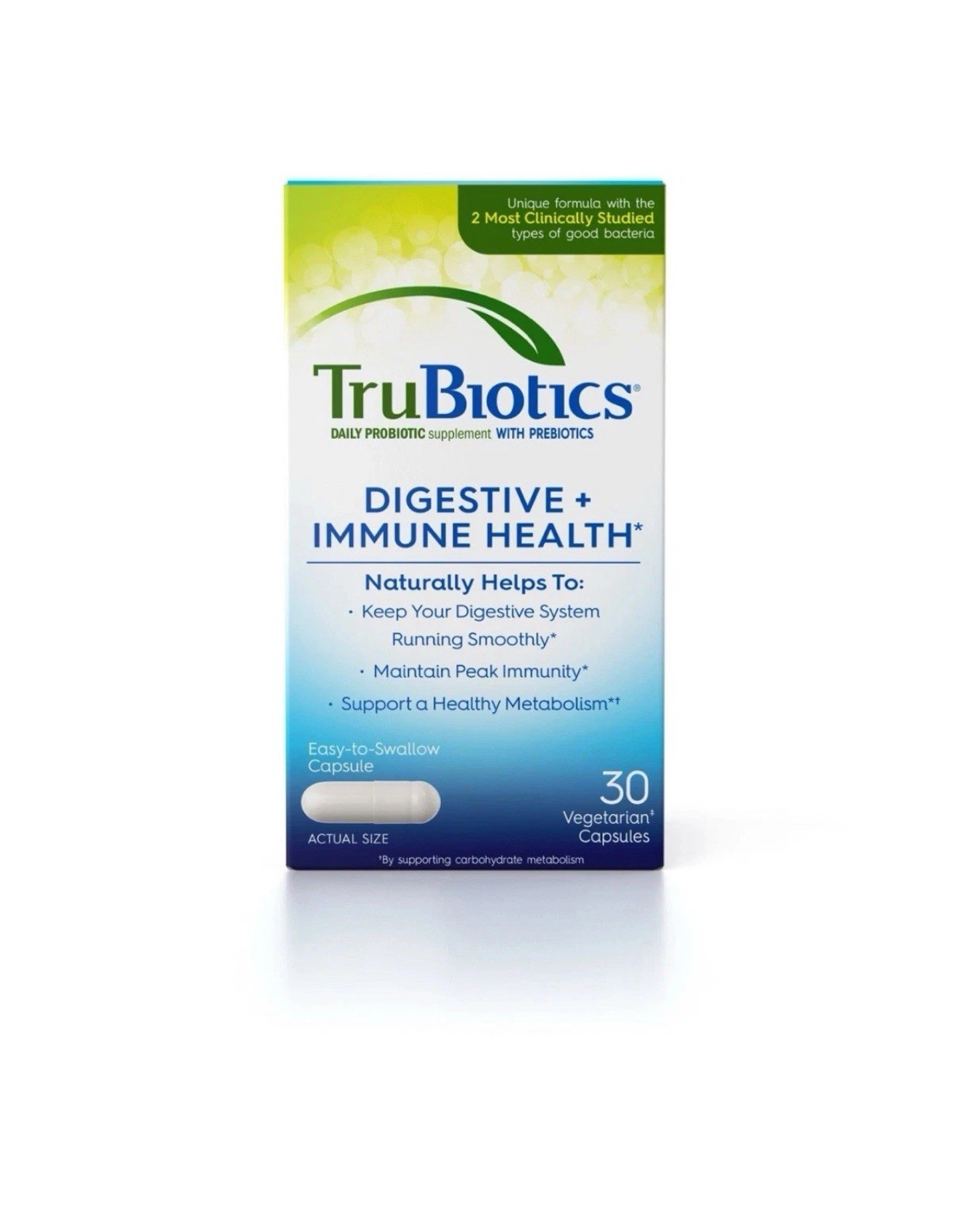 One A Day TruBiotics Probiotic Supplement Vegetarian Capsules 30 Count Pack of 1
