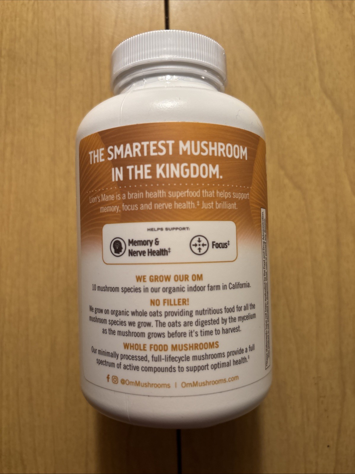 Cordyceps 195 Count Capsules By Om Mushrooms