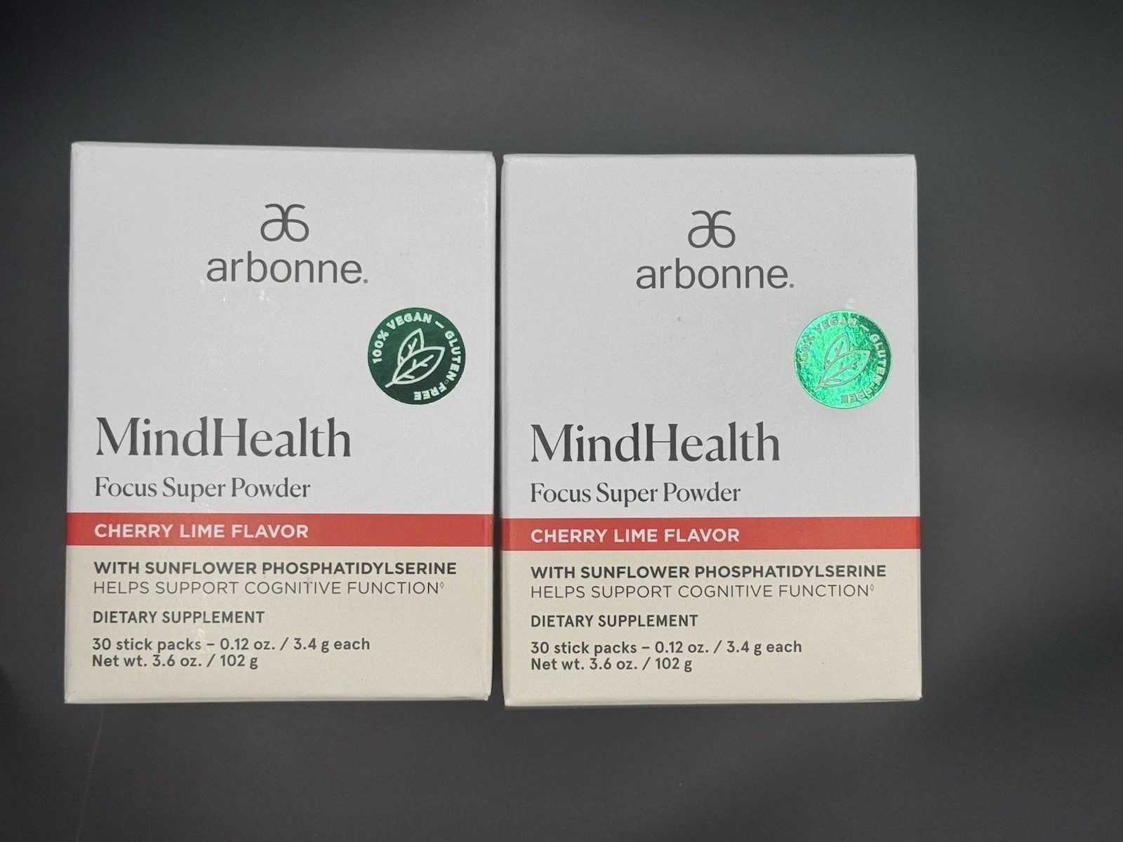 Arbonne Fizz MIND HEALTH 30 Packets Cherry Lime Focus Super Cognitive Powder NIB