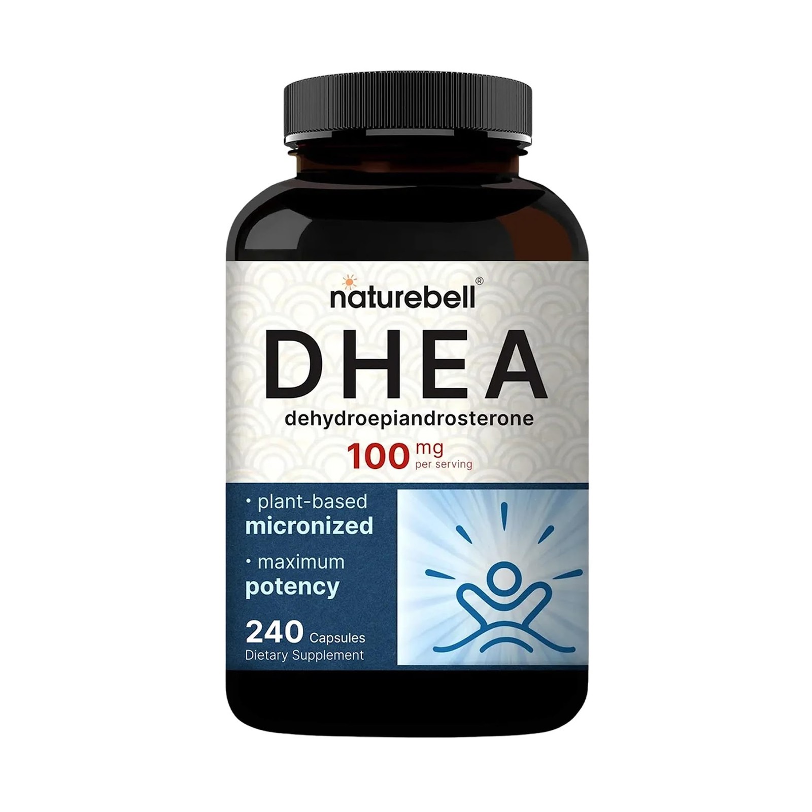 NatureBell DHEA 100mg – 240 Capsules – Supplement 240 Count (Pack of 1)