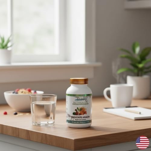Mother Nature Prostate Health Herbal Supplements for Men – 120 Capsules