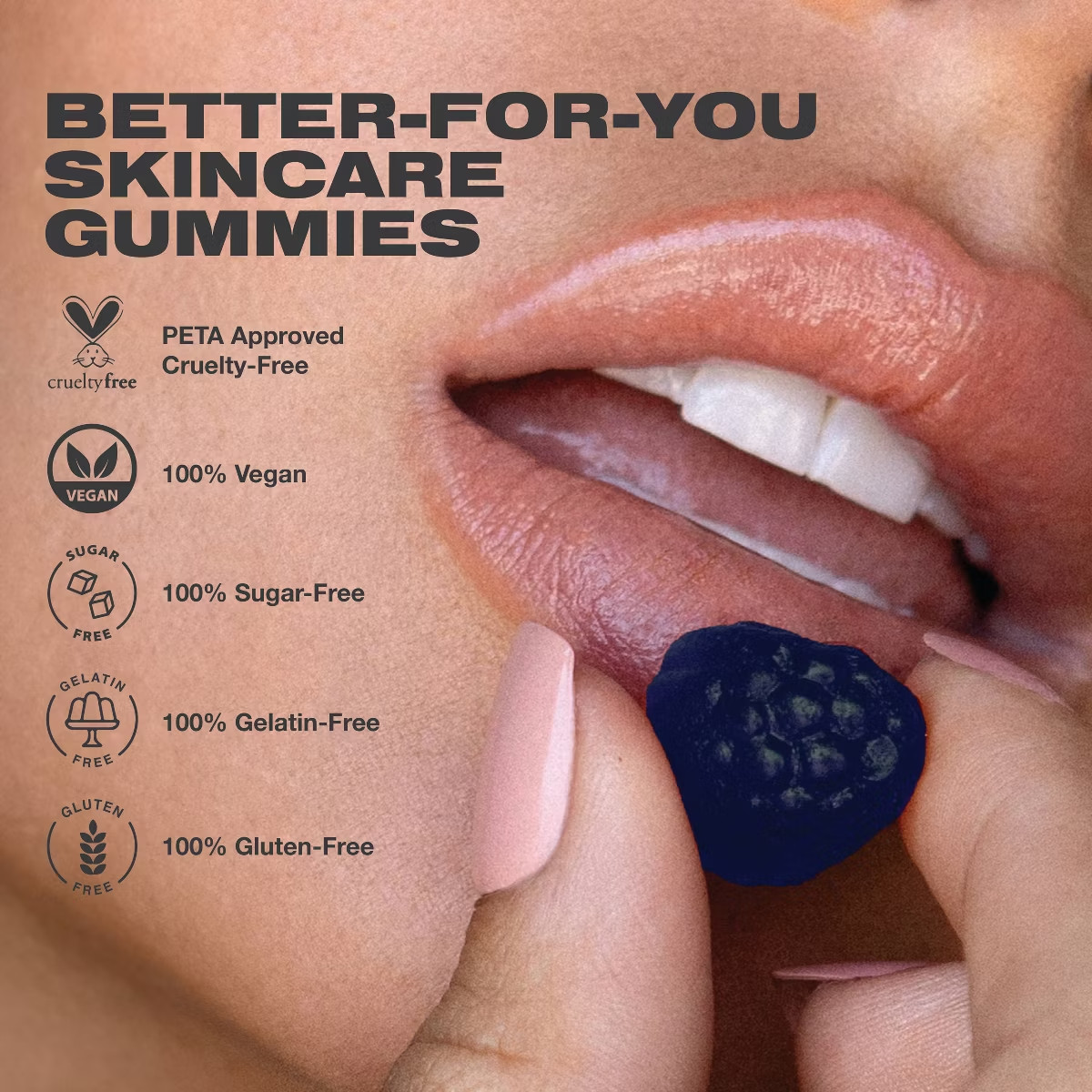 Imarais Beauty Youth Anti-Aging Vegan Gummies for Wrinkles & Discoloration 10/26