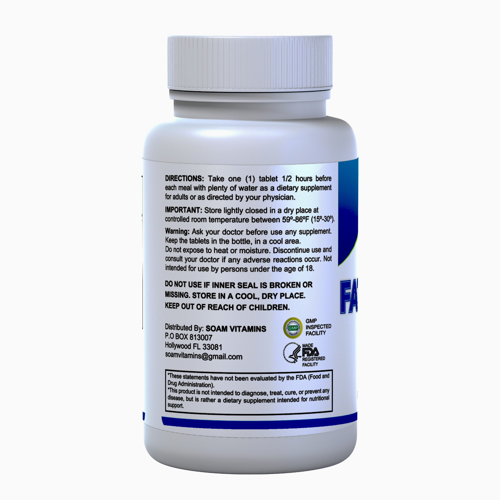 FatBurner – Metabolism – Essential Trace Minerals – 60 CAPSULES – SOAM VITAMINS